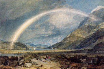 キルチャーン城とクルカン・ベン山脈スコットランド正午の風景ターナー Oil Paintings
